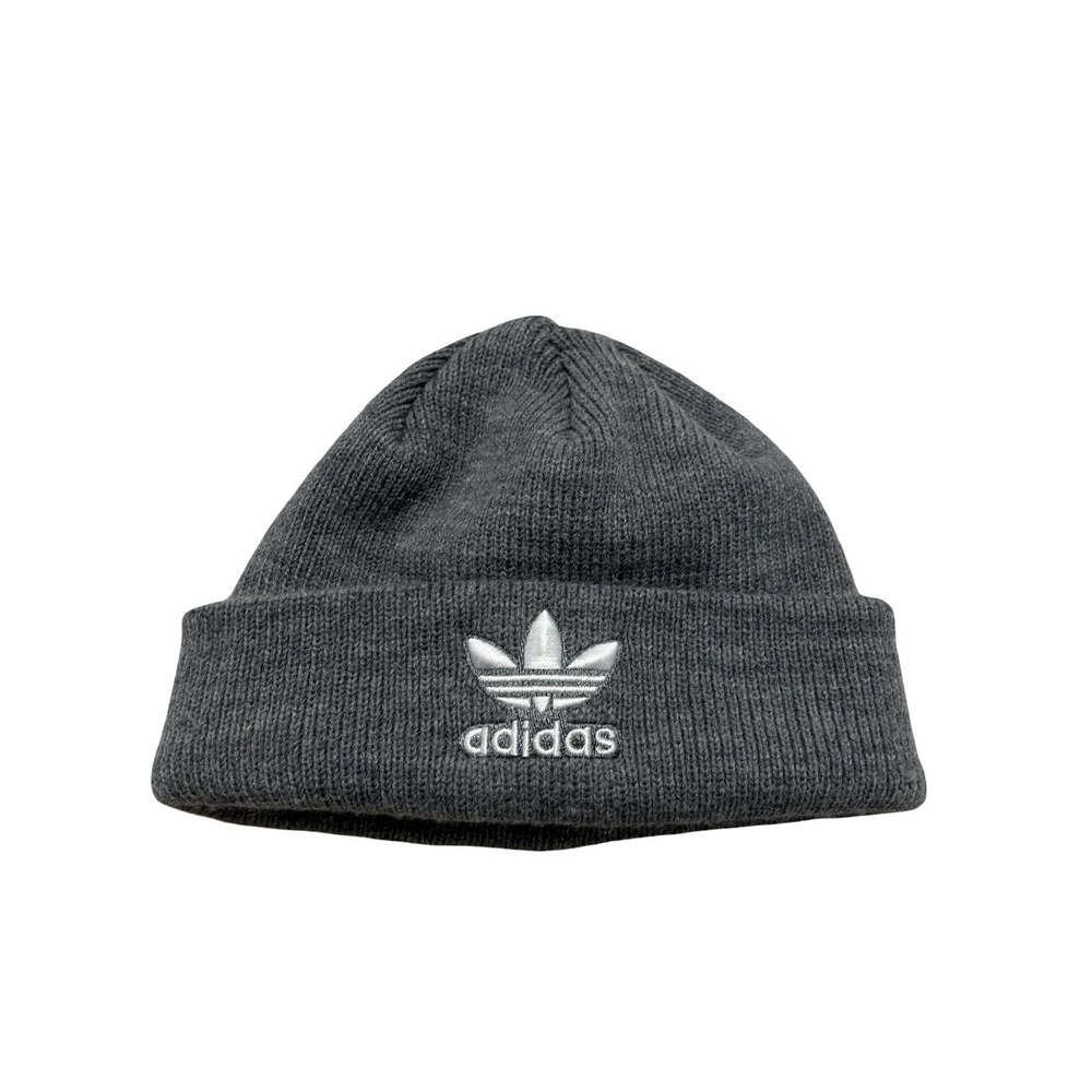 adidas Adult Unisex Beanie Hat Gray Size OSFM